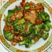 Sauté Broccoli · Shown above is our saute broccoli chicken with broccoli & carrots served with white rice. Ot...