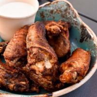 Smoked Chicken Wings · jalapeño cream