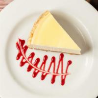Mae’S Key Lime Cheesecake · A light, tart tropical delight.