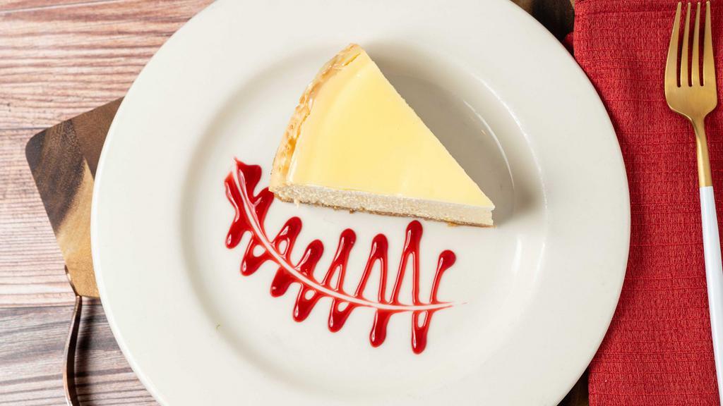 Mae’S Key Lime Cheesecake · A light, tart tropical delight.