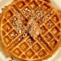 Pecan Waffles · Add chocolate chips or fruit for an additional charge.