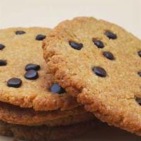 4 Keto Chocolate Chip Cookies · Vegan Keto Gluten-Free Sugar-Free Organic Peanut-Free Soy-Free Cholesterol-Free