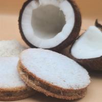 Coconut Alfajor · Keto Vegan Gluten-Free No added sugar Non-GMO Kosher