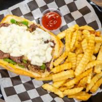 Philly Steak · onions, mushrooms, green pepper, mayo , provolone cheese