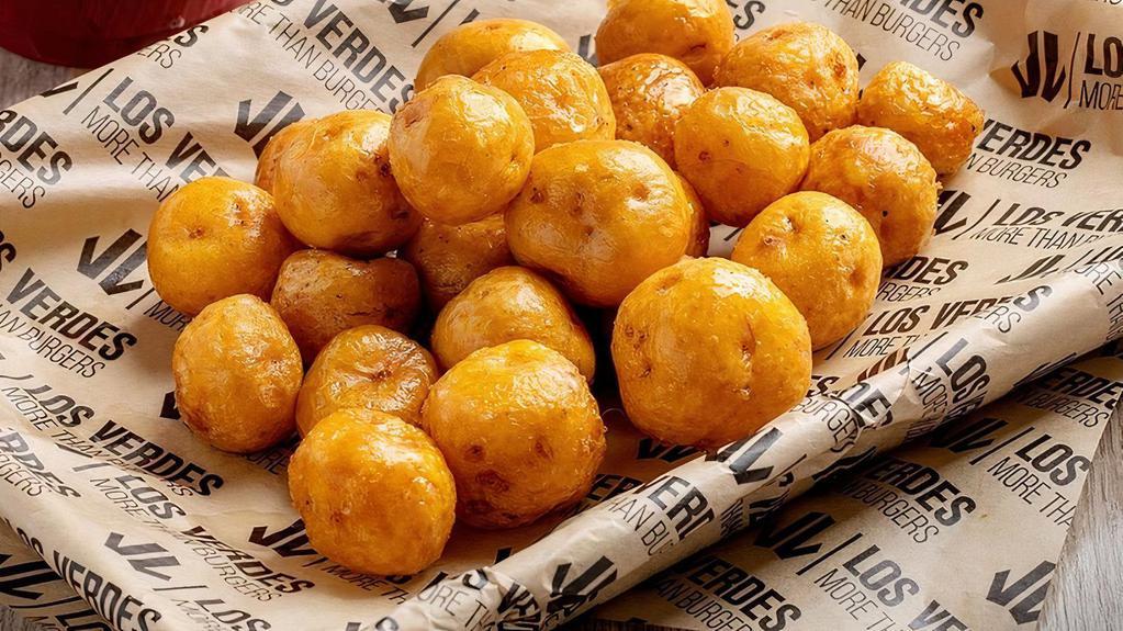Papa Criolla · Fried yellow potatoes.