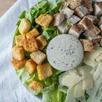 Classic Caesar  370 Cal · Roasted Chicken, Shaved Parmesan, Croutons, Romaine
CLASSIC CAESAR 160 cal.