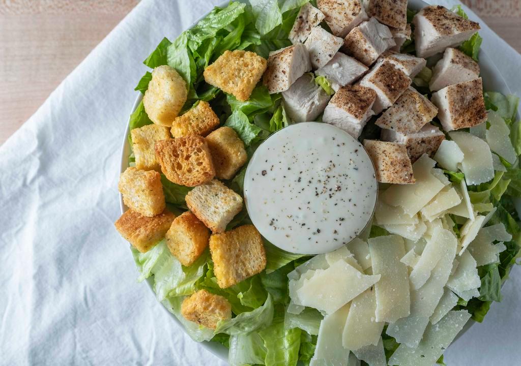 Classic Caesar  370 Cal · Roasted Chicken, Shaved Parmesan, Croutons, Romaine
CLASSIC CAESAR 160 cal.