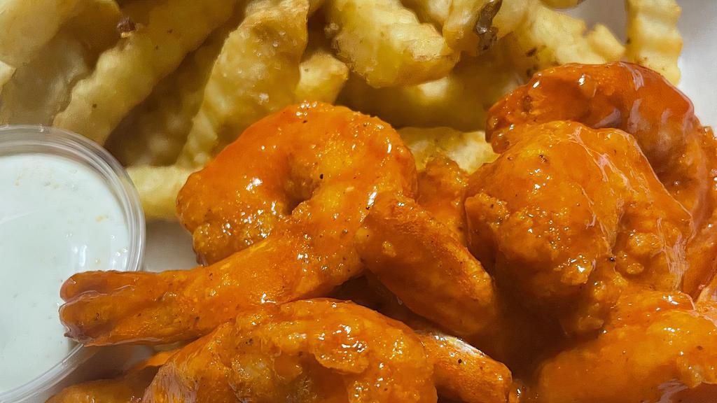 12Pc Buffalo Shrimp Meal  · Meal comes with Fries or Onion Rings
