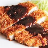 Chicken Katsu Appetizer · Chicken breast with Japanese bread crumbs and deep fried.