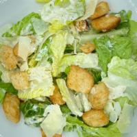 Classic Caesar · Why change a  good thing, crisp romaine, shaved parmesan, croutons and creamy Caesar dressin...