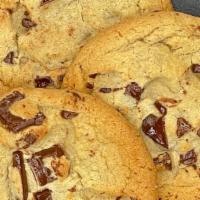 Chocolate Chip Cookies · 3 gooey chocolate chip cookies.