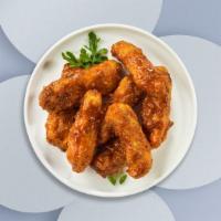 Bbq Sizzler Tender · Chicken tenders breaded and fried until golden brown before being tossed in barbecue sauce. ...