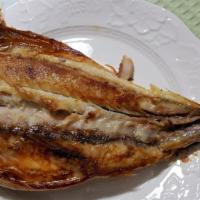 Grilled Mackerel · Grilled Whole Mackerel served with rice. Served with two Daily side dishes include kimchi an...