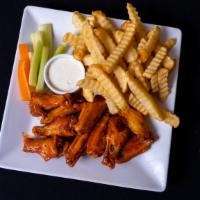 Wings Combo (15) · Served with fries and drink.