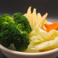 Steamed Mixed Vegetables · Fried.