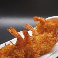 Coconut Shrimps(6) · Shrimp coated with coconut flake then deep fry, sweet chili sauce.