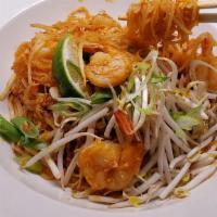 Pad Thai · Sauteed rice noodle, egg, bean sprouts, scallions and ground peanut.