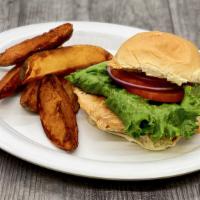 Grilled Chicken Sandwich · Grilled Chicken Breast with Lettuce and Tomato on a Grilled Kaiser Bun. Served with Homemade...