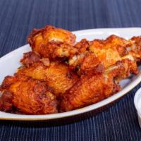Jumbo Wings · Springer Mountain jumbo wings - farm raised. Fried. your choice of Ranch or Blu Cheese