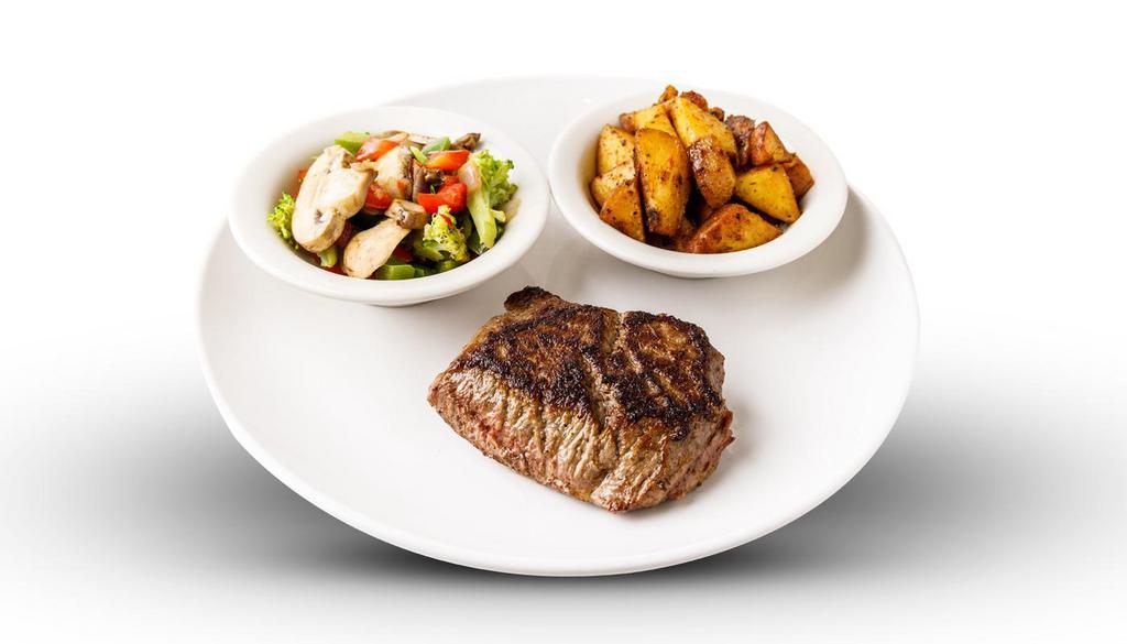 Grilled Sirloin · 6 oz. Sirloin grilled to perfection and served with sauteed vegetables and your choice of potatoes.
