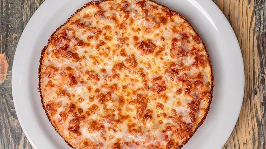 Personal De Bacon · Fan of bacon? This cheese pizza is a fan of it too!