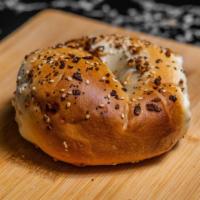Bagel · Plain or everything toasted with cream cheese.