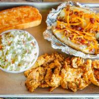 Pulled Bbq Chicken Plate · 