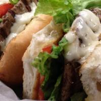 Cheeseburger Sub · Enjoy a 1/2 pound of choice ground beef, handmade, topped with mozzarella cheese and charbro...