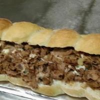 Philly Cheese Steak Sub · Philly, onion, green peppers & cheese.