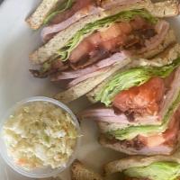 Ham Club · Perfectly sliced Virginia ham Hot or cold Served on choice bread. Stacked high with lettuce,...