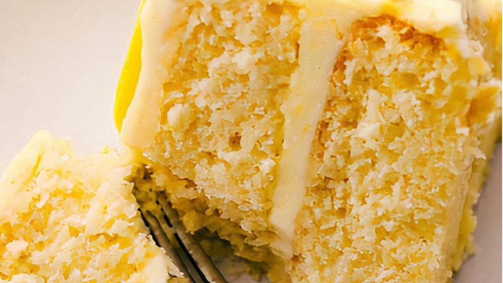 Lemon Cream Cake · A 100% plant-based light and fluffy lemon cake with Lemon zest frosting.