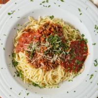 Spaghetti Alla Marinara · Imported long pasta with our homemade marinara sauce.