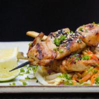 Chicken Robata · marinated & grilled | montreal seasoning | lime juice | glazed soy | cole slaw
