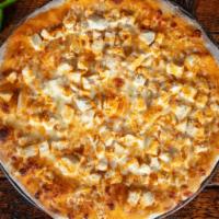 Buffalo Chicken Pizza · Quality chicken pizza with mild sauce (served with blue cheese).