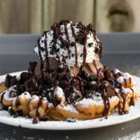 Chocolate Craze · Served with chocolate ice cream, whipped cream, brownie bites, chocolate chips, oreo crumbs,...