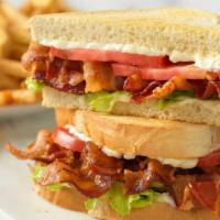 Bacon Lover'S Blt · Bacon, lettuce, tomato and mayo on toasted bread..