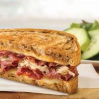 Half Sandwich & Salad · Choice of Grown-Up Grilled Cheese, Paris Griller, or Marbled Rye Reuben and Southwest or Gar...