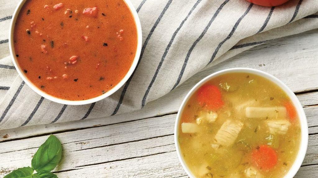 Cup Of Soup · Choice of Tomato Basil or Chicken Noodle
