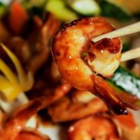 Hibachi Shrimp Dinner · Hibachi grill shrimp w/ seasonal vegetable.served with fried rice and house salad