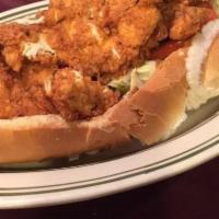Breaded Chicken · Hot sub or wrap. A mild chicken with Lettuce, tomatoes, mayo, and onions.