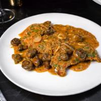 Free Range Veal Marsala · Mushrooms, Marsala, and Demi-Glace.
