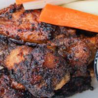 Caribbean Style Chicken Wings (3) · Gluten-Free. Plus Springer Mountain Farm. Baked and grilled jerk seasoned wings with a srira...