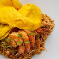 Pad Thai / Thai Noodles · Jumbo shrimp over sautéed glass noodles with tamarind pulp, lime juice, palm sugar, peanuts,...