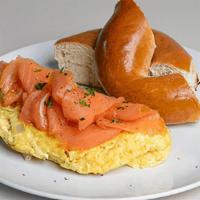 Coral Reef Omelet · Nova lox and onions. Served with home fries or a toasted bagel with butter.