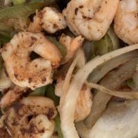 Shrimp Tacos · Three grilled shrimp tacos with chipotle creme coleslaw and pico de gallo, served with rice ...