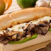 Steak Philly · Onions, Peppers and Provolone Cheese.