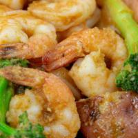 Boiled Shrimp 16 Pieces · SERVED WITH 16 EASY PEEL SHRIMP. If you order with sides, it will come with corn, potato, br...