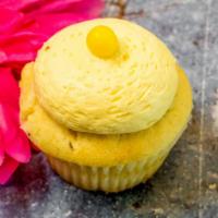Lemon Blossom · Light Lemon cupcake with a lemon cream cheese frosting.