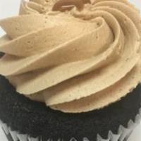 Chocolate Salted Caramel · Chocolate cupcake with a salted caramel buttercream frosting.
