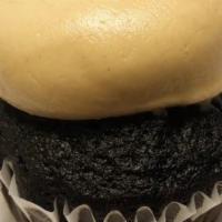 Chocolate Peanut Butter · Chocolate cupcake topped with a peanut butter cream cheese frosting.